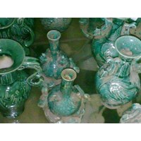 Jual guci keramik  antik dinasti warna  hijau  Harga Murah 