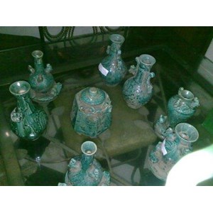 Jual guci keramik  antik dinasti warna  hijau  Harga Murah 