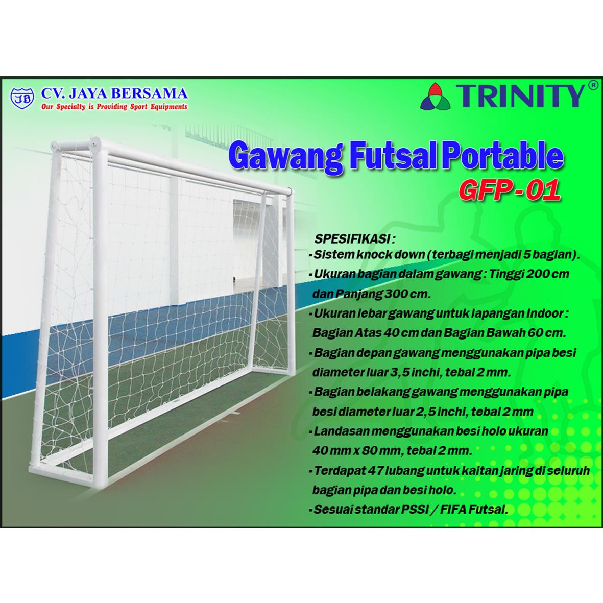 Jual Gawang Futsal Portable GFP 01 Harga Murah Semarang Oleh CV