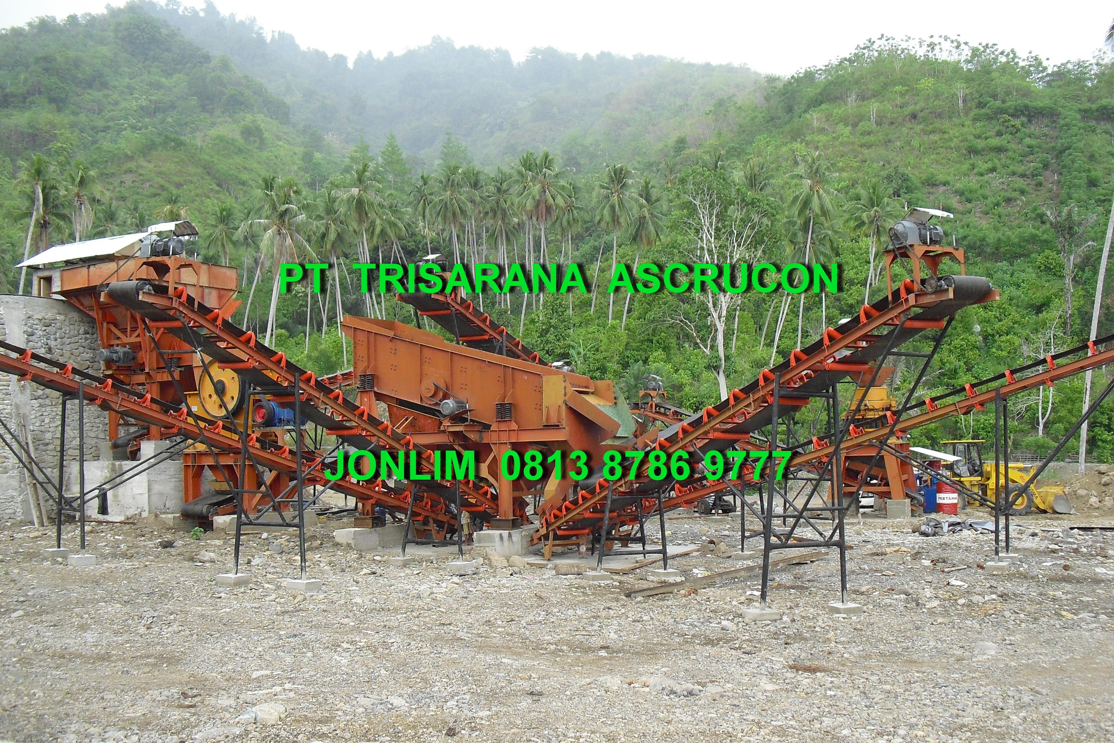 Sell Stone Crusher Plant from Indonesia by PT Trisarana Ascrucon,Cheap