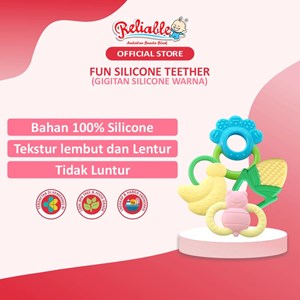 Permai - Reliable Gigitan Bayi Fun Silicon Teether BPA Free - Teether Gigitan Bayi Karakter Buah Hewan Silicone