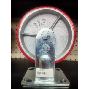 Roda troli caster fixed uk.5" 150mm x 50mm merek roha