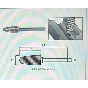 TUNGSTEN ROTARY MATA BURR FX SERIES-EXTRA LONG