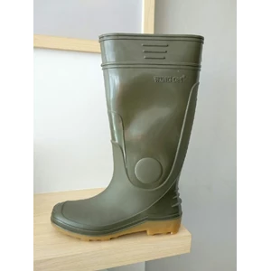 Safety Shoes Boot Green Wing On