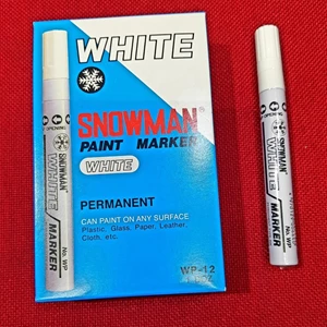 SNOWMAN PAINT MARKER WHITE COLOUR