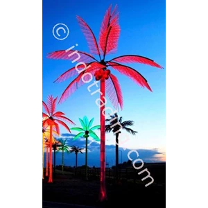 Coconut Tree Led Red Big Size
