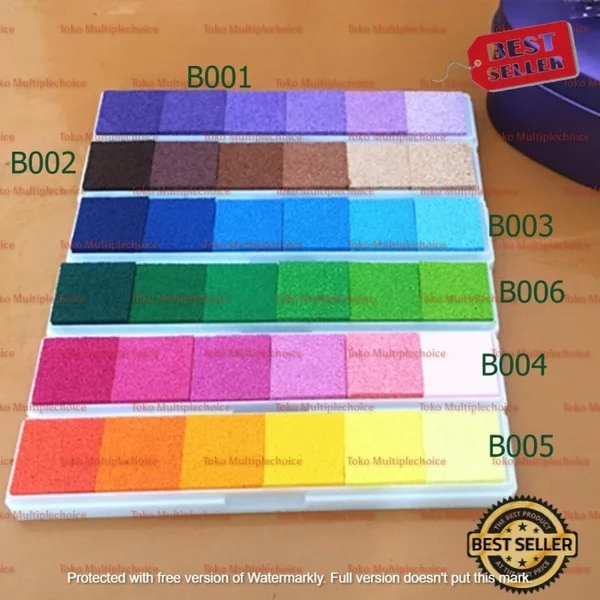 Color Ink Pad Inkpad Rubber Stamp Finger Print Diy Craft