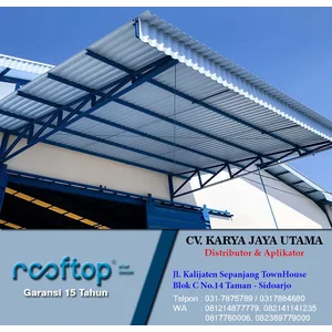 UPVC ROOFTOP DOFF WHITE / BLUE