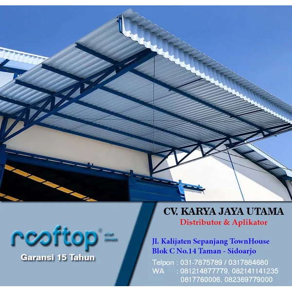 UPVC ROOFTOP DOFF WHITE / BLUE