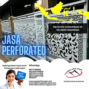 Perforated services for Aluminum Composite Panel and other building materials