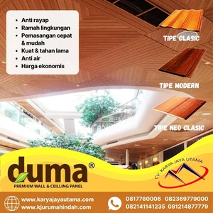 Plafon kayu WPC DUMA tipe modern 100 3 meter