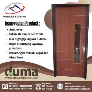 Pintu WPC DUMA tipe Router  GLASS 60 x 210 Standard