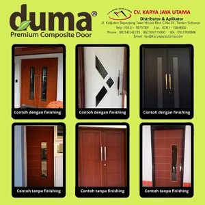 Pintu WPC DUMA tipe Router  Glass Economy 60 x 190