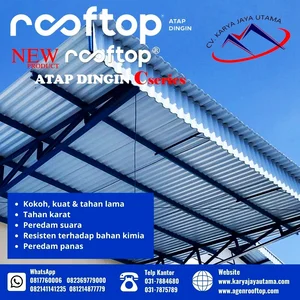 atap upvc tipe doff merk rooftop