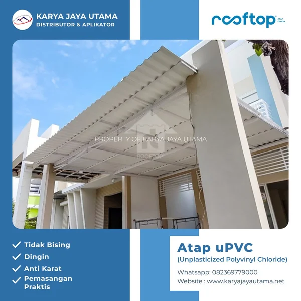 Matte White Double Layer uPVC Rooftop