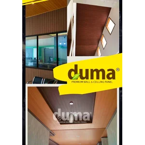 PLAFON KAYU WOOD PLASTIC COMPOSITE DUMA SERI MODERN