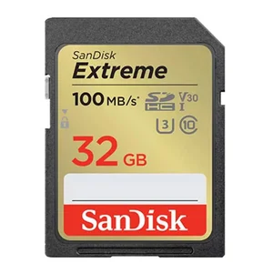 Sandisk Extreme SDHC UHS-I Card 32GB 100MB/s U3 V30 4K UHD