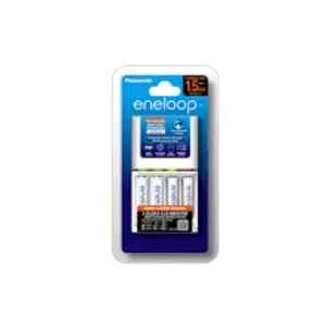 Panasonic Eneloop Quick Cahrger 1.5 jam 4 batteray (white) - AA