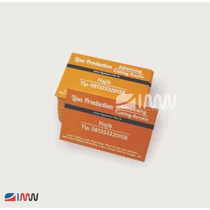 Jasa Cetak Kartu Nama Custom (Finishing Laminasi & Cutting)