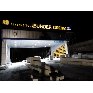 Cetak Huruf Timbul Gerbang Toll 