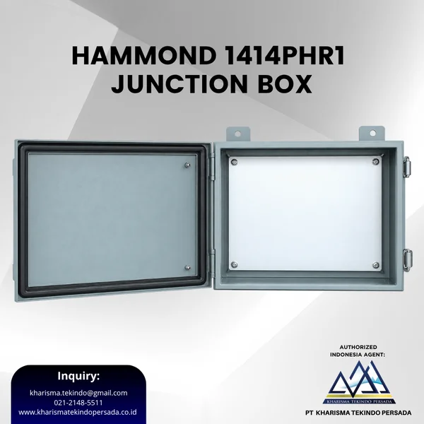 HAMMOND 1414PHRI Type 12 Mild Steel Junction Box