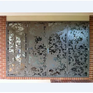 Laser cutting dekorasi pintu