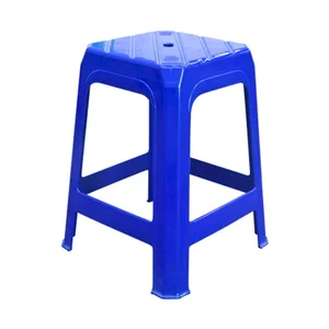 Kursi Plastik Wapolin Biru WP‑111 Ergonomis 52x43x81 cm