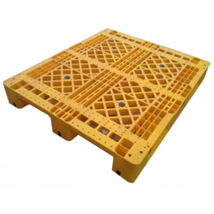 Pallet Plastik Flat Single Face 1210-16 Warna Kuning