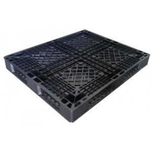 Pallet Plastik Nest Single Face Warna Hitam