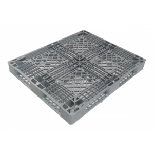 Pallet Plastik Nest Single Face Warna Abu-Abu