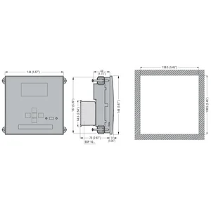 Digital Programmer Controller/Lovato Panel Mounting PFC Ref. DCRG8 