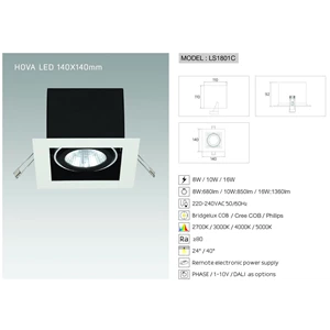 Lampu Downlight LED OSCLED HOVA140