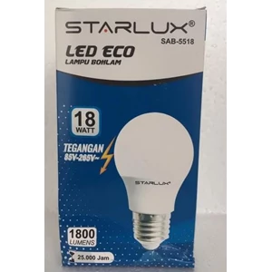 Lampu LED Eco STARLUX 18W 6500k E27 A70 1800Lm 25kh SAB5518DL