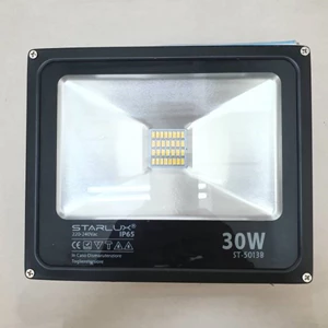 Lampu Sorot LED STARLUX 30W WW 3000k IP65 ST-5013B-WW