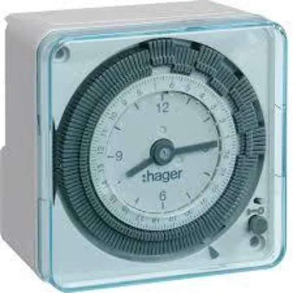 Hager Timer Switch Analogue 72X72 24H + reserve EH711