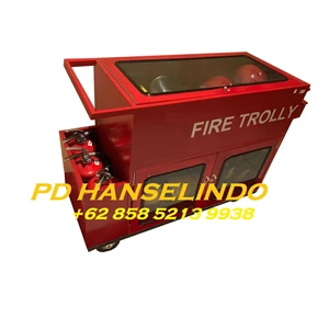 FIRE SAFETY TROLLEY CART FIRE EXTINGUISHER