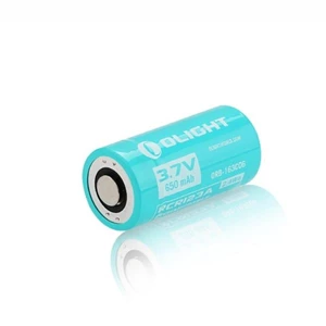 Baterai Li-ion Rechargeable Olight customised RCR123A 650mAh Lithium Ion Battery