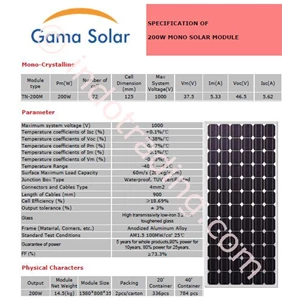 200W Mono Solar Module