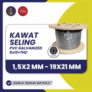 KAWAT SELING PVC GALVANIZED 6x12+7HC