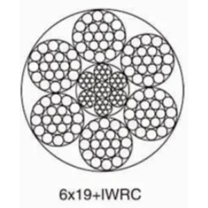Kawat Seling 6X19 + Iwrc // Galvanized