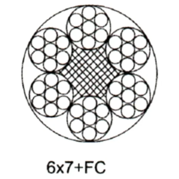 Kawat Seling 6X7+7Hc // Galvanized