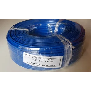 Kabel Thermocouple Type K PVC Blue Size : 2x7/0.32Mm