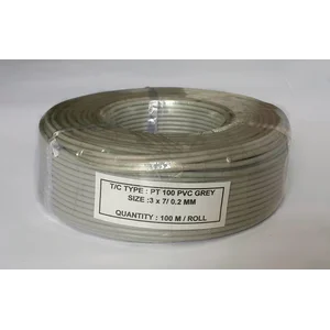 Kabel Thermocouple PT100 PVC Grey Size : 3 X 7/0.2mm