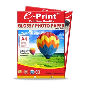 A4 Glossy Photo Paper ( Min. 1 Pack )