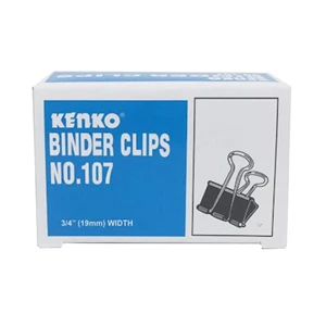 Binder Clip 107 Kenko 19 Mm (1 Pack - 12 Pcs)