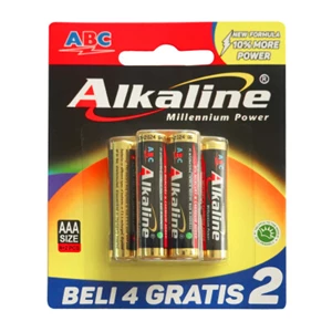 Battery Abc Alkaline Aaa ( Min. 1 Pcs )