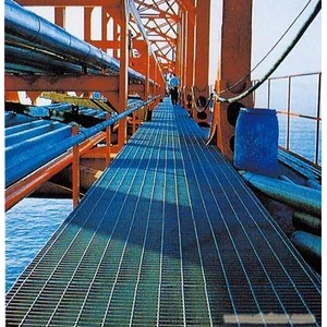 Grating Steel Hot dipe galvanis 3/16" x1" x 90cm x 6mtr  forte 