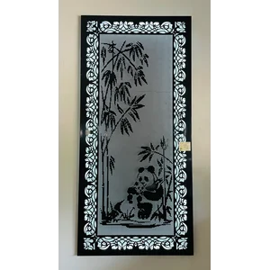 Custom Laser Cutting motif Bambu dan Panda