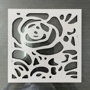 Custom Laser Cutting Motif Bunga Mawar