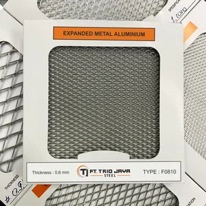 Expanded Mesh Aluminium 0.6mm - F 0810